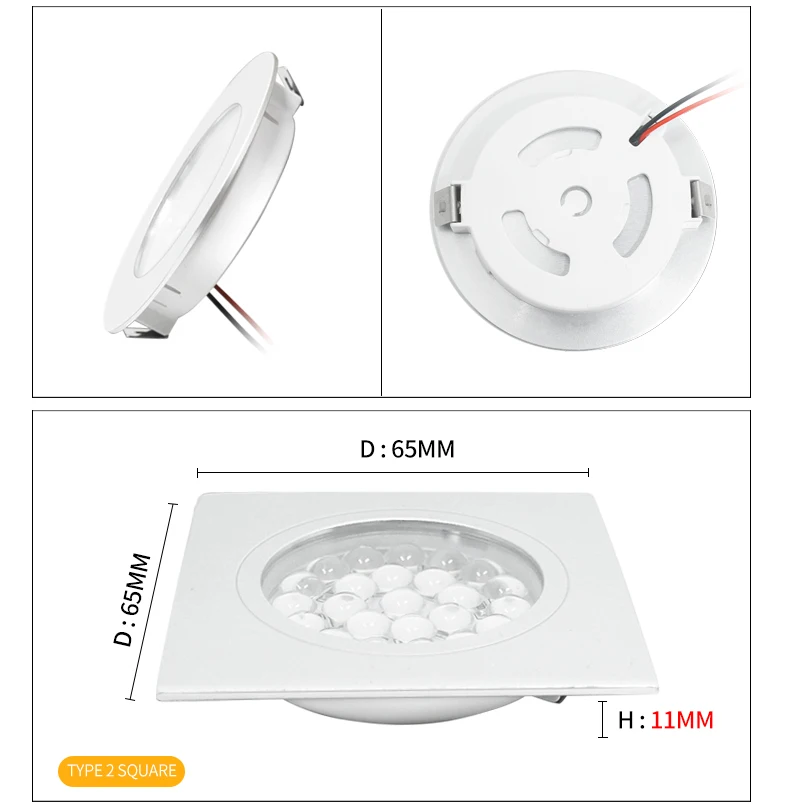 Ультра-тонкий пятно светодиодный встраиваемые маленький LED-светильник downlight 12V кухня в помещении гостиной шкаф встроенный мини-прожектор