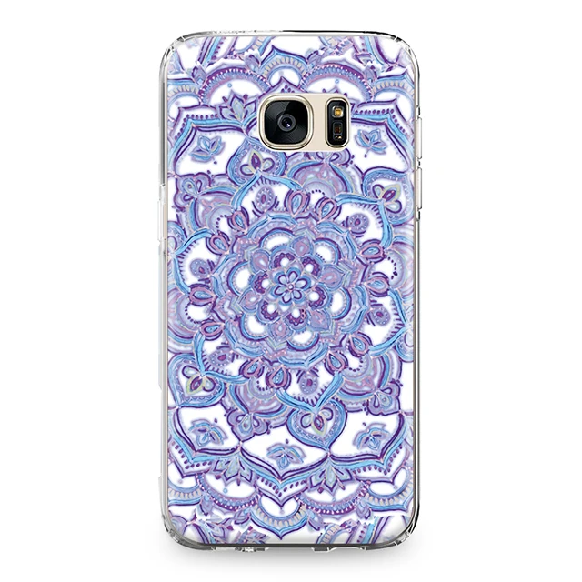 Модные Мандала Книги по искусству цветок Мягкая обложка для samsung Galaxy S4 S5 мини S6 S7 край S8 S9 плюс Grand Prime примечание 4 5 8 силиконовый чехол