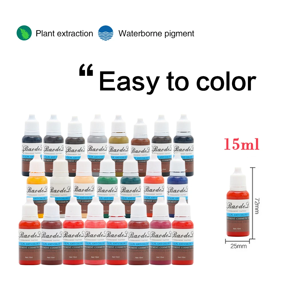 Татуировочные чернила 1 унция пигмент для перманентного макияжа подводка глаз