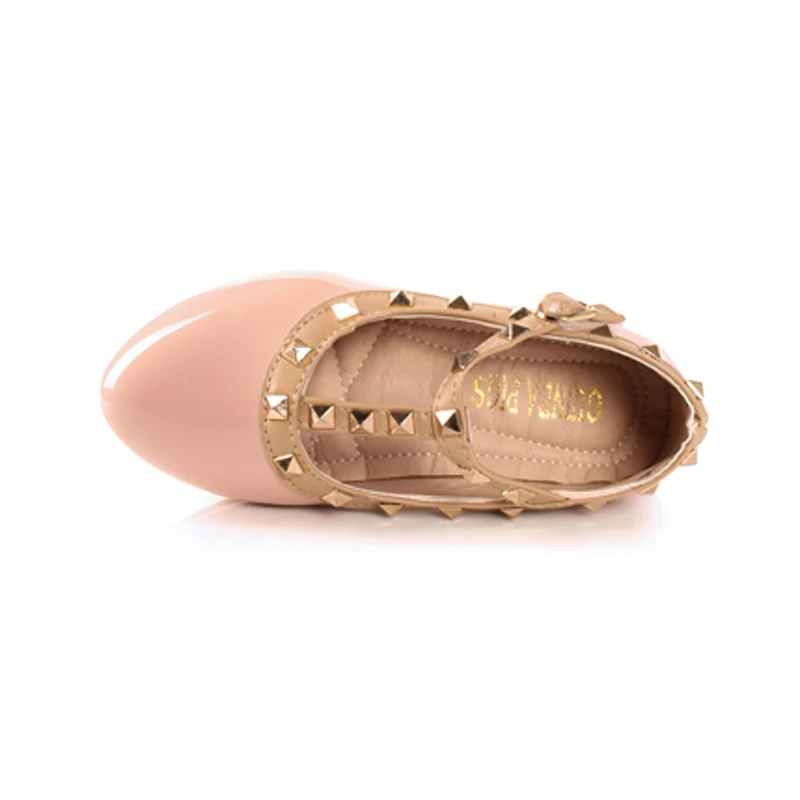 SKHEK Brand New Заклепки девочек Детская обувь Детская Досуг Спортивная обувь Rubber Sole Breathable PU20172017 Модный отдых кроссовки кеды красовки
