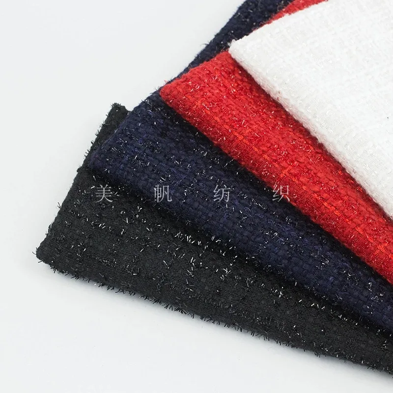 2 метра твидовая ткань с ярким шелковым пальто 500 г/см | Дом и сад