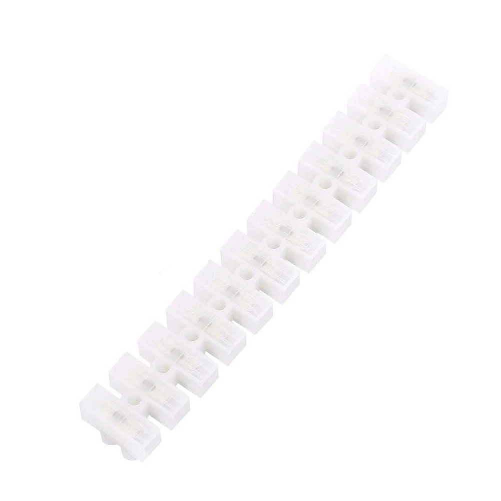 SHGO-5pcs 380V 400V 60A двойная строка дорожка 12 позиций Винтовые клеммы Электрический