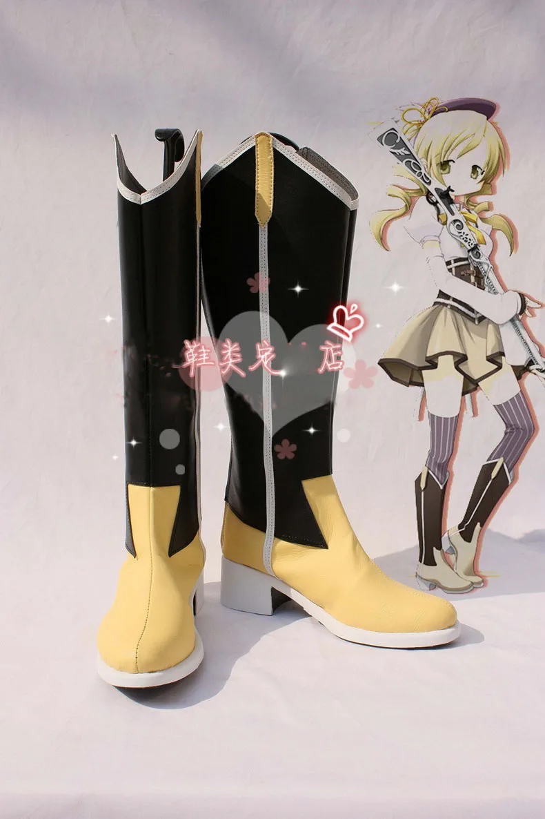 Аниме Puella Magi Madoka Magic Tomoe Mami сапоги косплей костюм обувь на заказ Хэллоуин