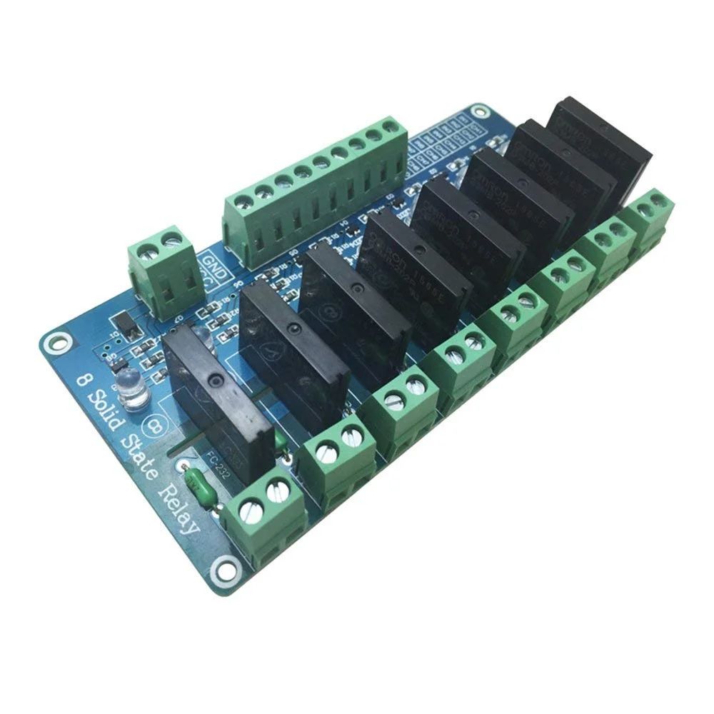 8-канальный 5В 2А низкий уровень твердотельный релейный модуль дополнительный