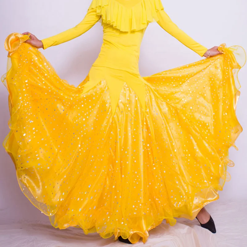 

2018 Ballroom Dance Skirts Women Latin Dance Skirt Women Stage Performance Costume Vestido Baile De Salon Competicion