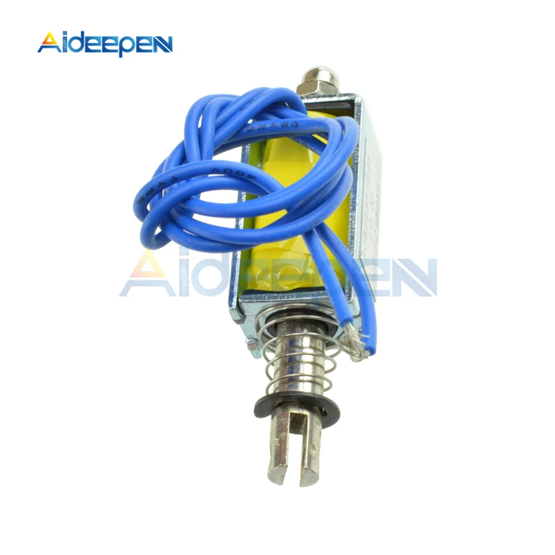 ZYE1 0530 катушка соленоида с открытой рамой DC 12V 1A 10 мм ход Mayitr миниатюрный толкатель