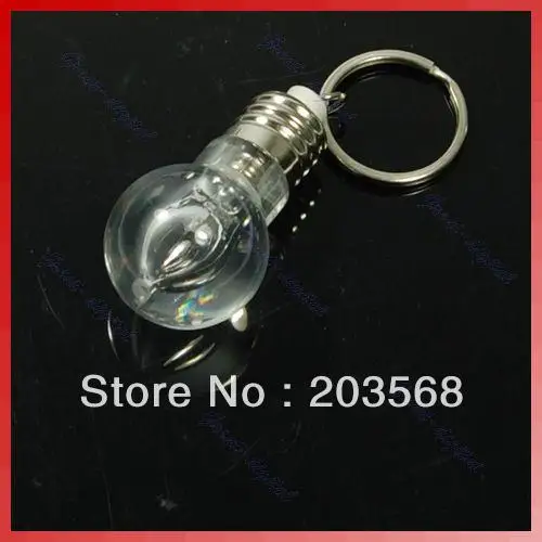 

5pcs/lot LED Flashlight Light Bulb Key Ring Keychain Lamp Torch