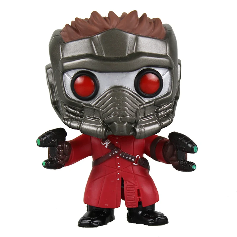 without box Funko pop Marvel фильм о супергероях стражи Галактики звезда-Лорд дерево человек Grootted ПВХ фигурка игрушки для детей без коробки - Цвет: without box