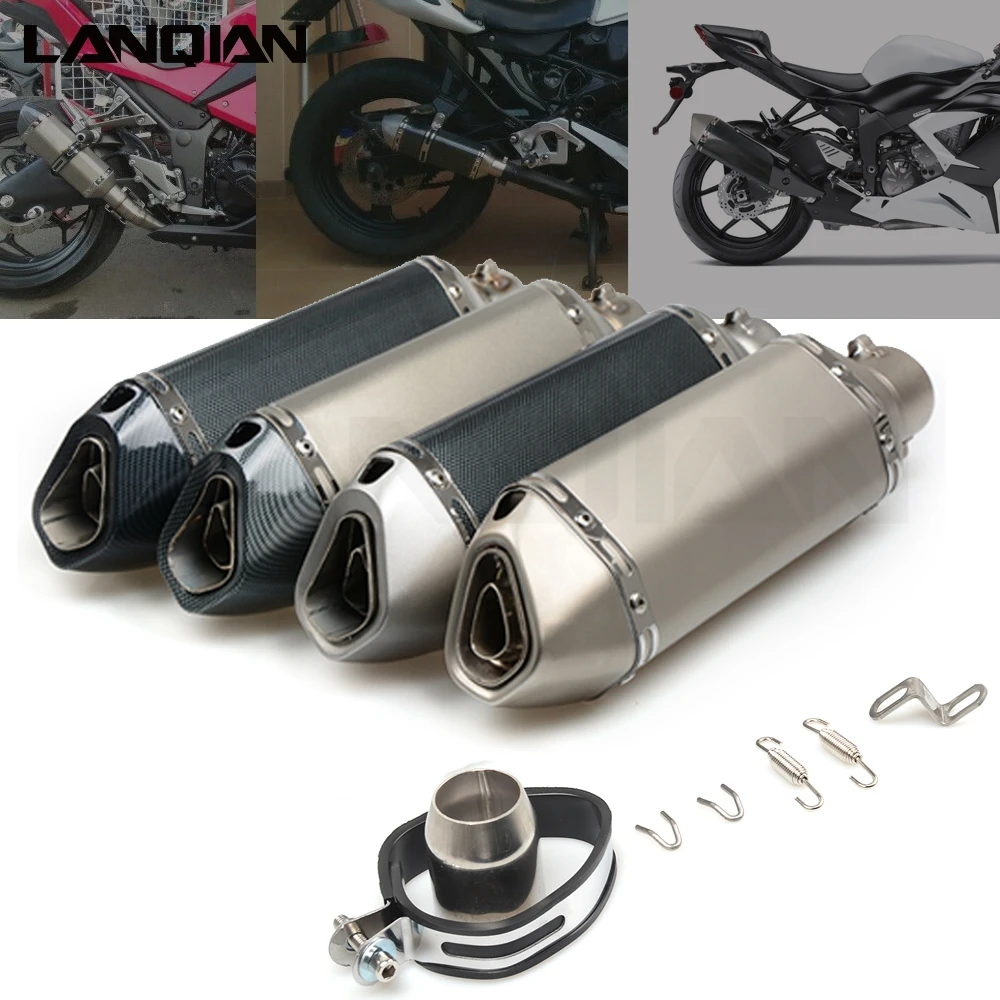 36 51 мм выхлопная труба из углеродного волокна для мотоцикла Yamaha MT 07 mt07 FZ07 FZ TMAX530 SX