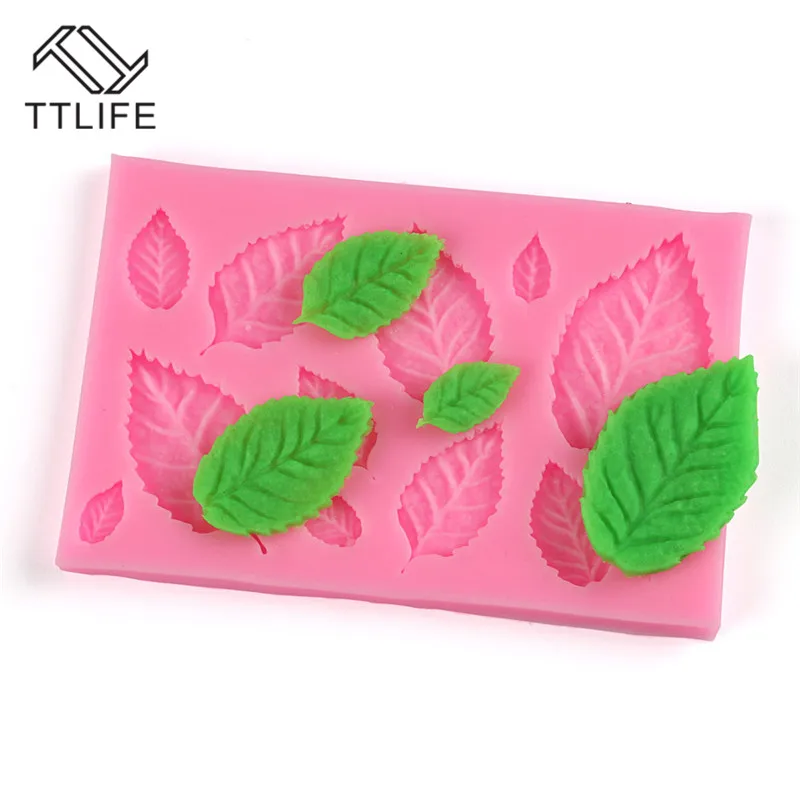 TTLIFE DIY формовка листьев дерева силиконовая форма для украшения торта помадки