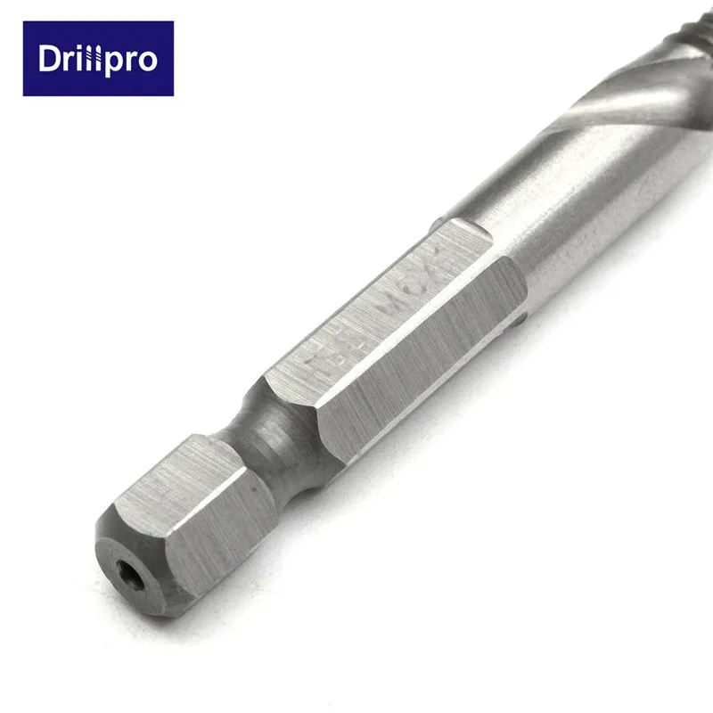 1 шт. 1/4 &quotшестигранный хвостовик HSS метрический правый кран с винтовой резьбой