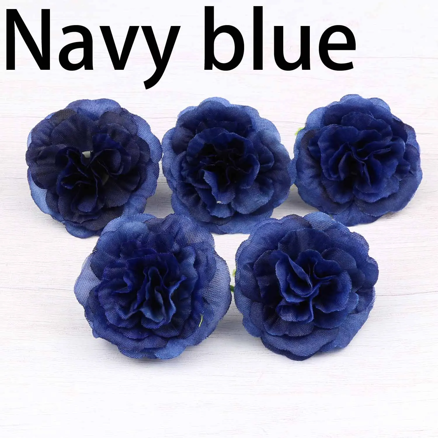 Navy blue 36 шт. 4 см мини бутоны роз Искусственные Шелковые Цветы вечерние свадебные украшения дома Multi цвет доступны - Цвет: Navy blue