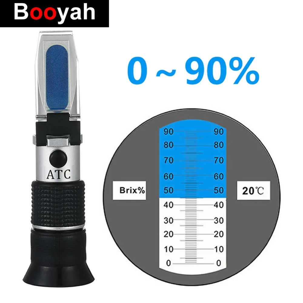 Рефрактометр Брикса для рук Booyah 0-90% фруктовый сок жидкости сироп концентрат