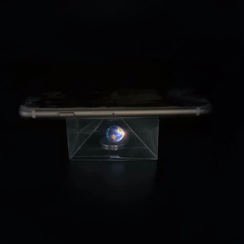 3D Голограмма дисплей тип внутреннего применения проектор Пирамида голограмма дисплей пирамидальный проектор роскошная витрина DIY игрушка