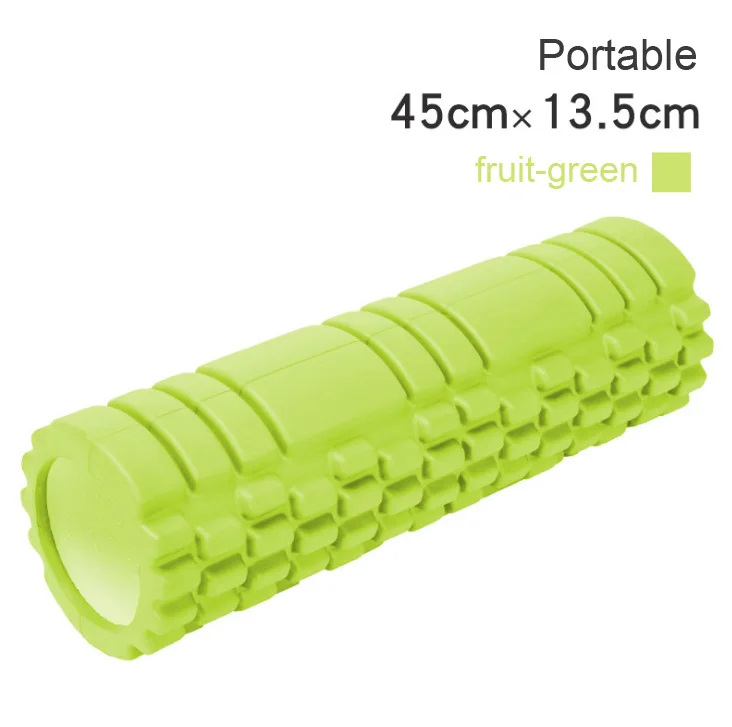 45cm green 33cm45cmполые колонки для йоги роликовые блоки для йоги eva пена ролик для Пилатес фитнес спортзал массаж мышцы Релаксация спортивные инструменты - Цвет: 45cm green