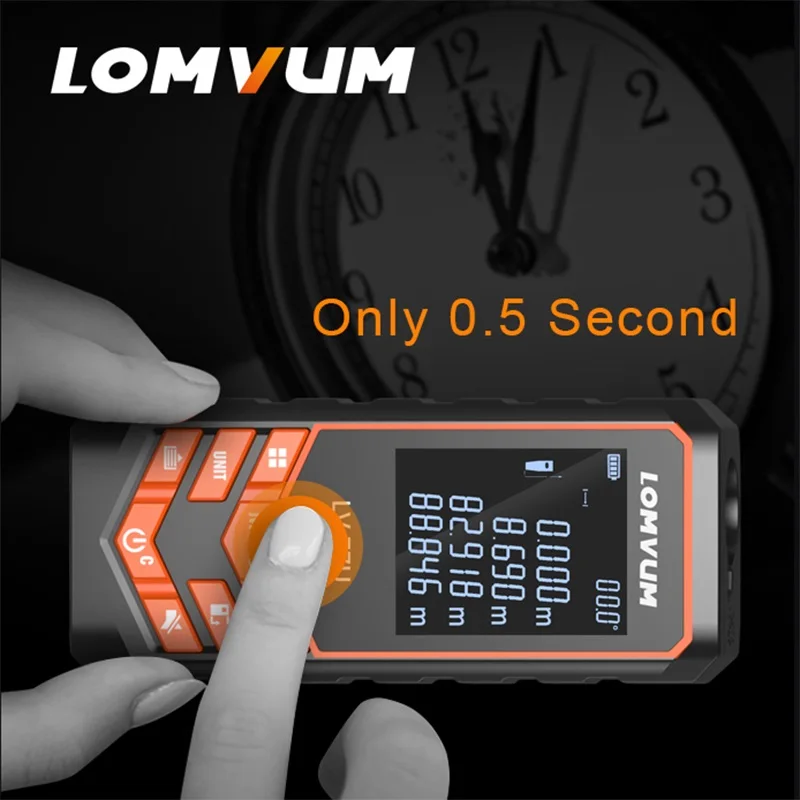 LOMVUM LV 66U 77U 120 м ручной лазерный дальномер цифровой измеритель электрического