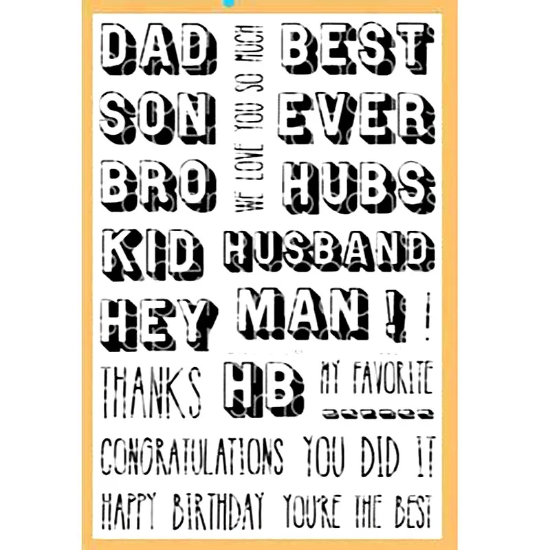 Dude Sampler бумага Smooches Clear Stamps/прозрачная печать для скрапбукинга/фотоальбома