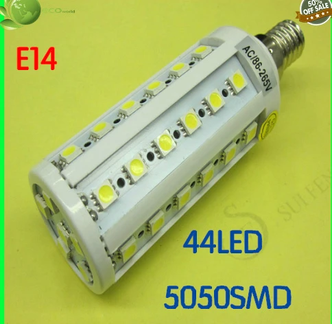 9W E27 B22 E14 44 LED Cool White warm white 5050 SMD Energy Saving Corn Light Lamp Bulb 110Vor 220V | Лампы и освещение