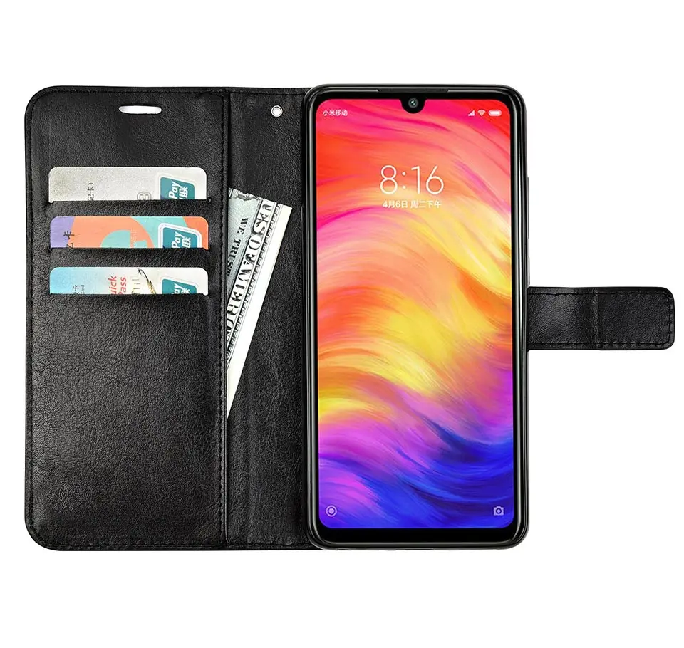 Кожаный чехол-книжка для Xiaomi Redmi note 7, чехол для Redmi note 7, чехол для телефона Xiaomi Redmi Note 7 Pro Note7, чехол