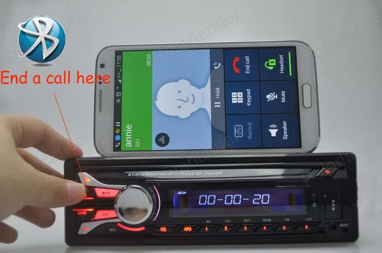 Автомобильный радиоприемник стереопроигрыватель Bluetooth AUX MP3/APE/FLAC/WAV FM/USB/1