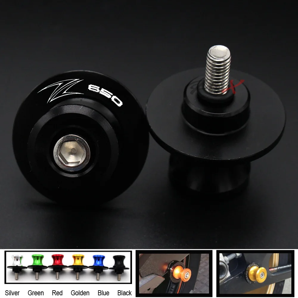 Аксессуары для мотоциклов катушки из алюминия с ЧПУ М10 винт-слайдер Для Kawasaki Z650 z