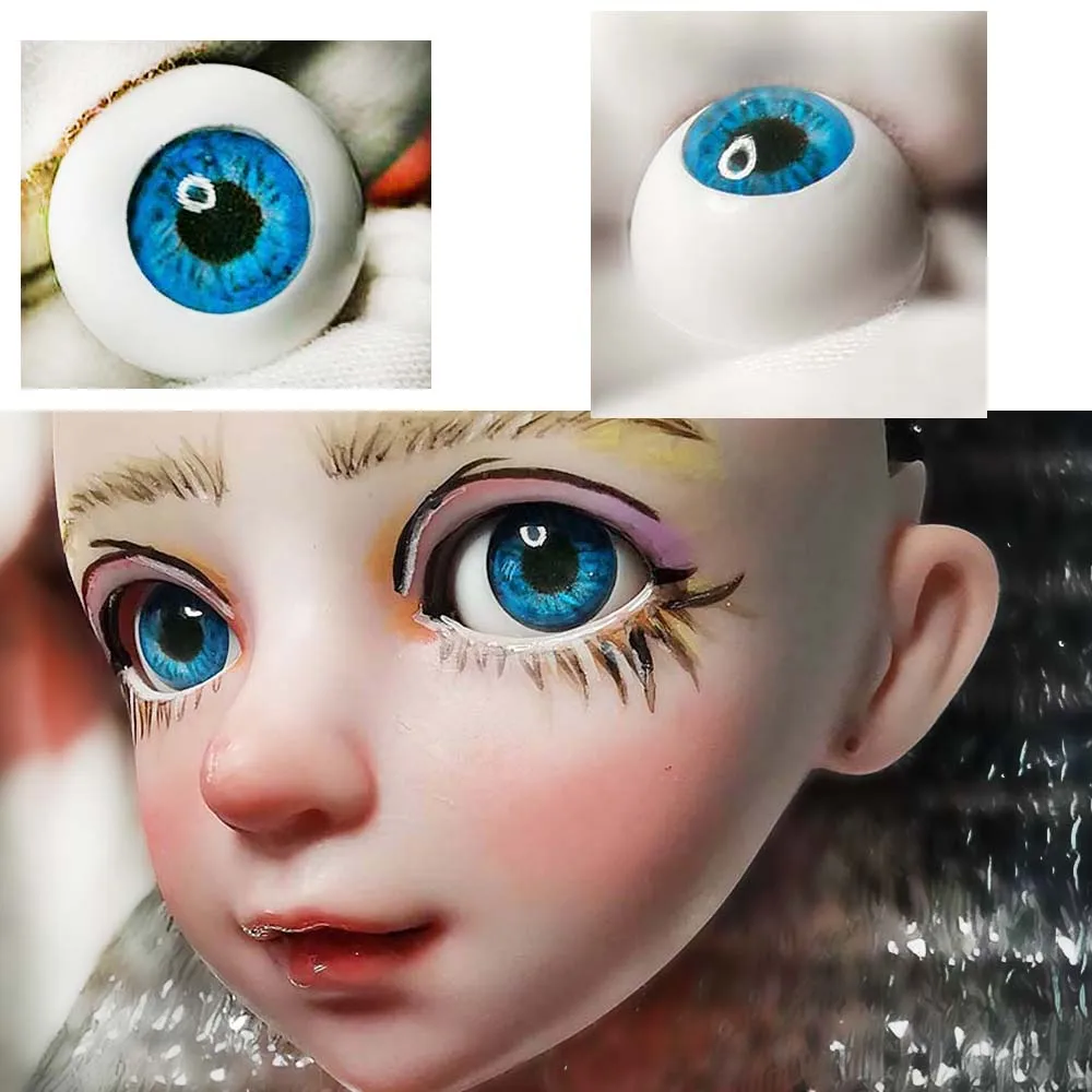 Синие глаза bjd для кукол 14 мм Bjd BJD игрушки sd очков 1/3 1/4 1/6 8 22 16 18 20 акриловые |