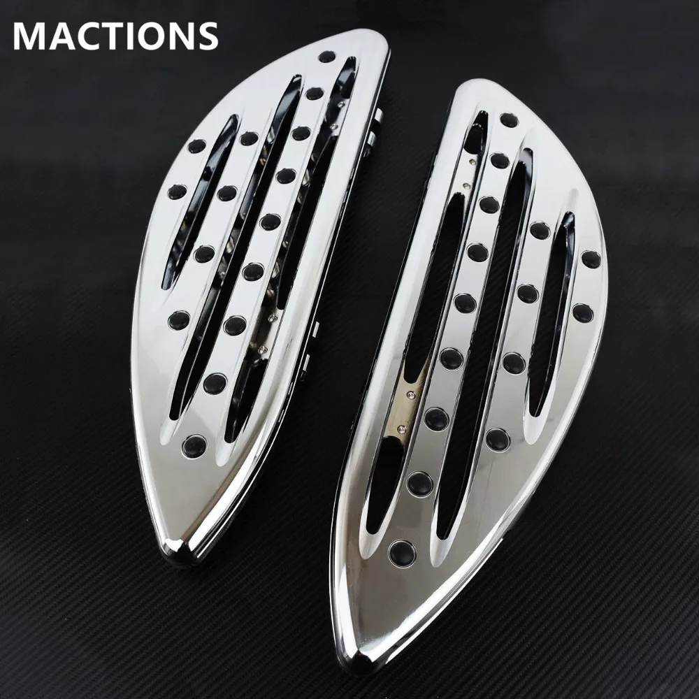 Хромированный передний водительский пол подножки вытянутая педаль для Harley Touring