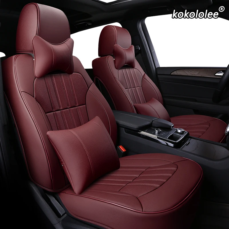 Kokoleee кожаный чехол для автомобильного сиденья на заказ Ford Everest Territory Explorer Mustang Ranger