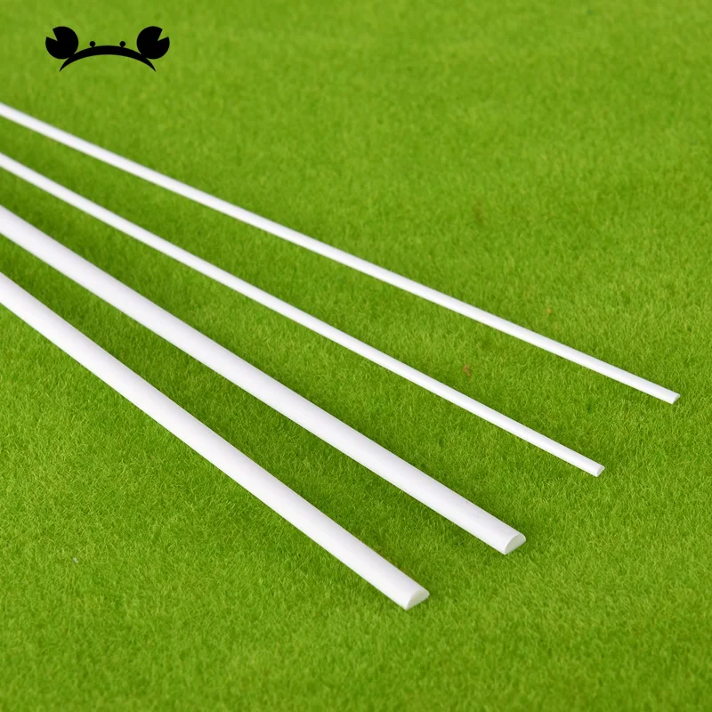 

New 50pcs 250mm ABS plastic semicircle rods white for architecture model making DIY toy accessories
