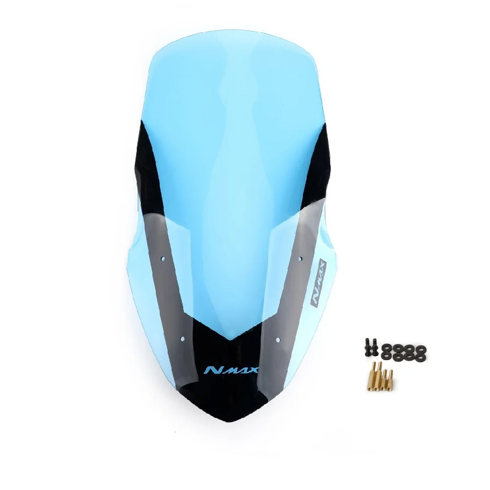 blue Мотоцикл ветровое стекло дефлектор ветрового стекла для Yamaha NMAX155 N-MAX 125 NMAX 155 - Цвет: blue