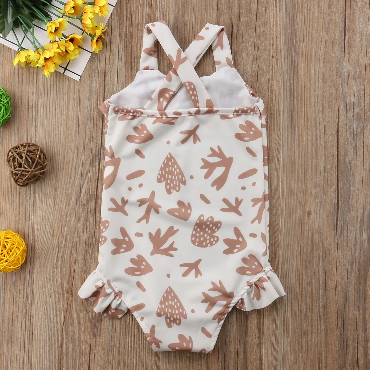 Summer Baby Girl Kid One-Piece Suits Swimsuit Cute Printing New Swimwear Monokini Bikini Bathing Beachwear | Спорт и развлечения