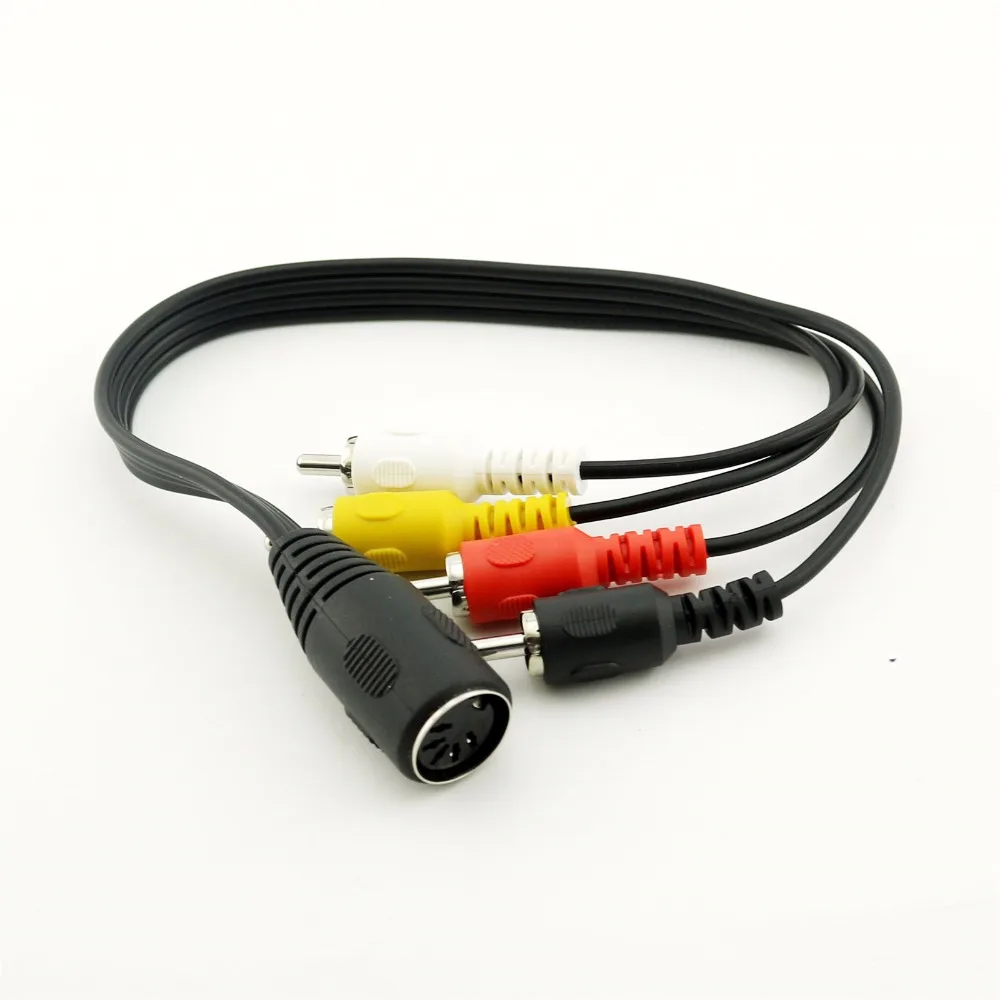 1 шт. 1Ft 5 Pin Din MIDI гнездо для 4x RCA штекер Phono AMP профессиональный аудио Vide адаптер