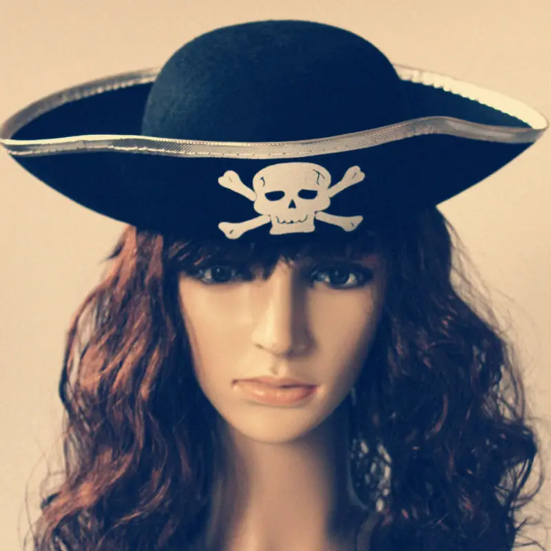 3 шт./лот аксессуары для вечеринки в стиле Хэллоуин Пираты Карибского моря шляпа