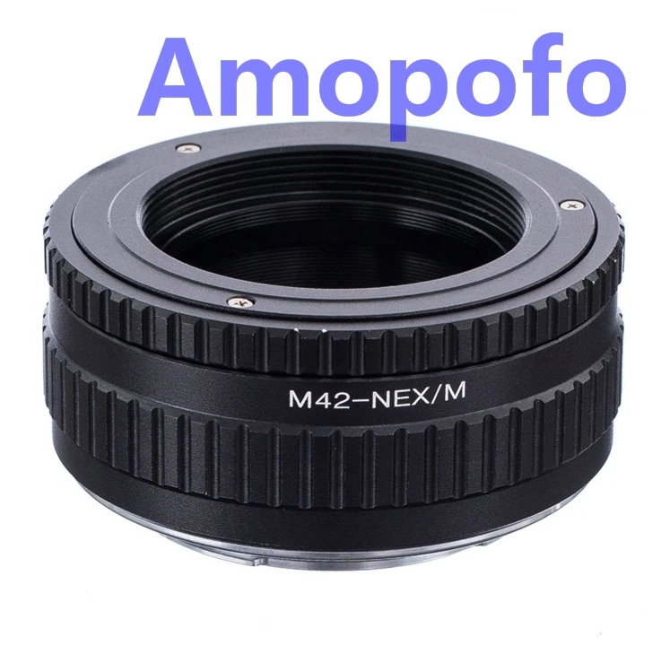 Адаптер Amopofo Φ/M M42 с винтовым креплением объектива к адаптеру SonyE NEX фокусировкой