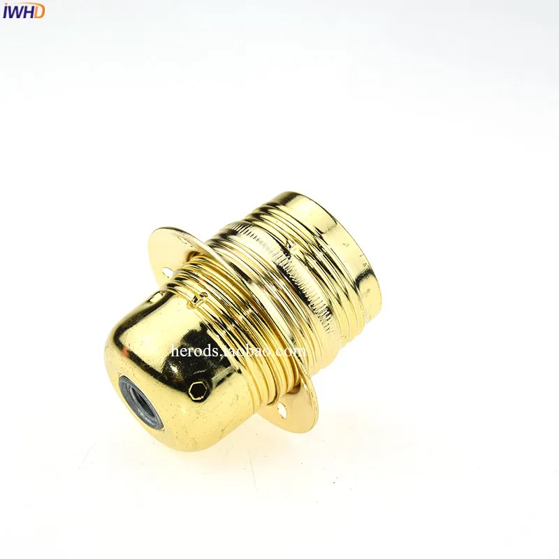 IWHD DIY алюминиевый домашний держатель лампы E27 Цоколь цоколь 110-220 В Ретро винтажный