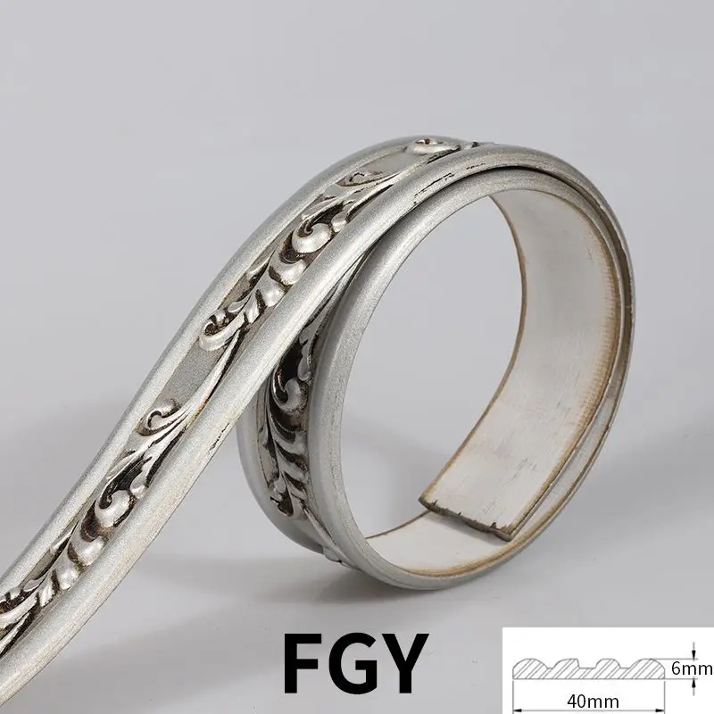 Vintage silver Фон для спальни в скандинавском стиле из ПВХ, декоративная мягкая линия wardobe, верхняя полоса из полиуретана, зеркальная рамка - Цвет: Vintage silver