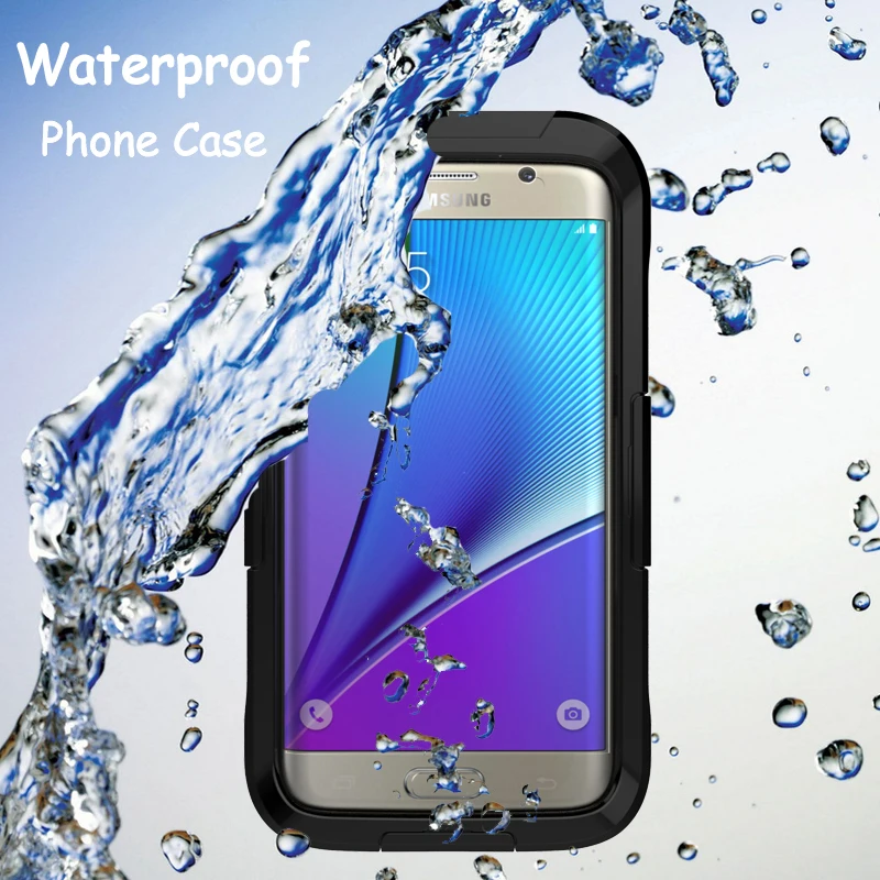 Водонепроницаемый чехол для Samsung Galaxy S8 plus S7 Edge Hybrid Swimming Dive противоударный чехлы