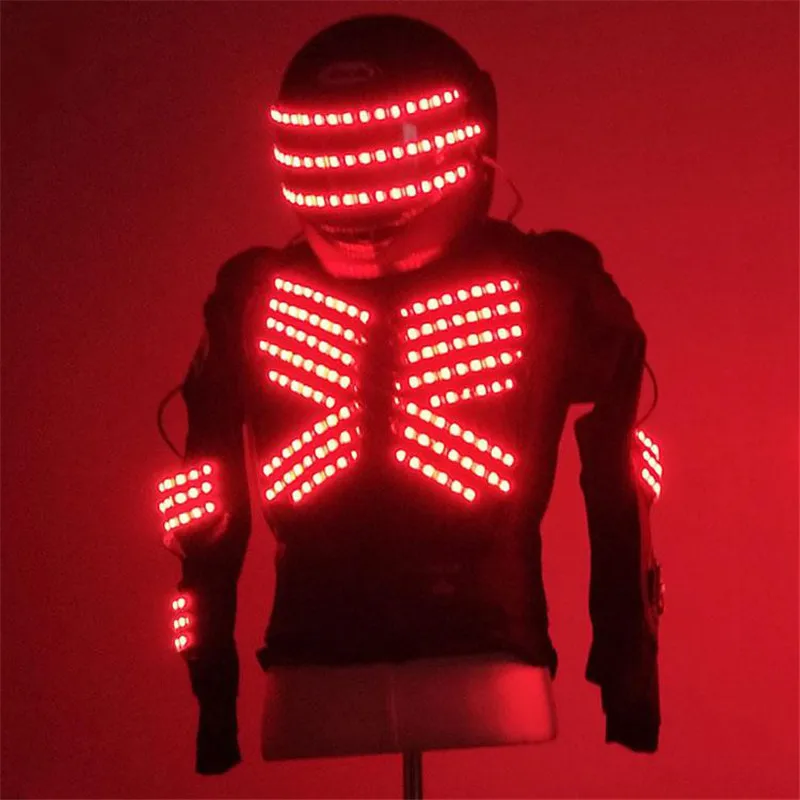 P55 яркие светодиодные шлемы для вечеринок dj одежда выступлений костюмы бар RGB