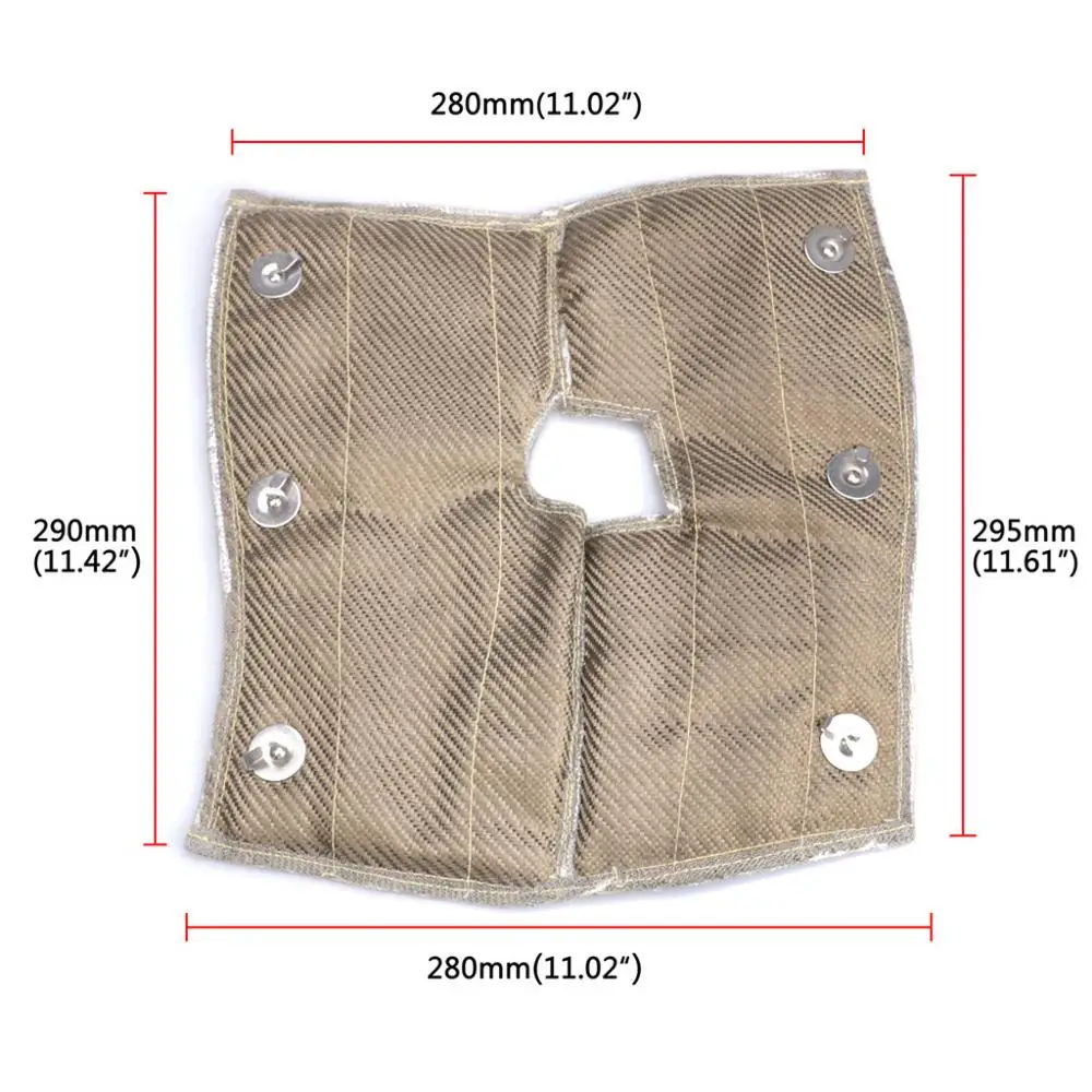 Высокотеплоизоляционная оберточная титановая/черная лента для впускной трубы