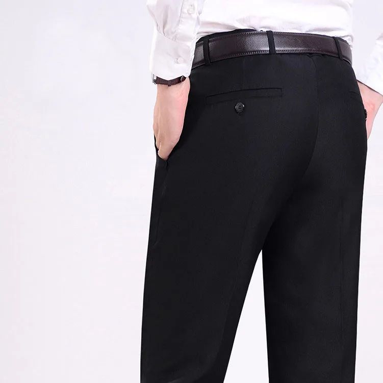 Весна Осень костюм брюки мужские s платье брюки Slim Fit прямые брюки офисные не морщинки Бизнес Формальные Брюки мужские Размер 28-41