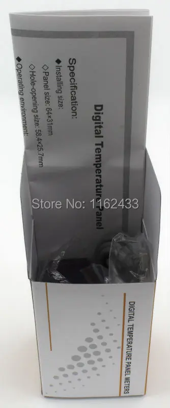 TPM 900 цифровой светодиодный термометр DC / AC 24V flush измеритель температуры с
