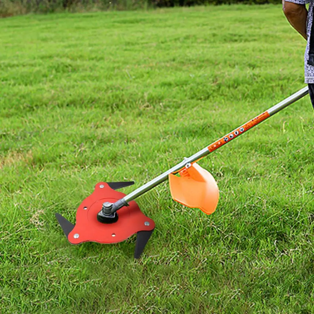 

Lawn Mower Trimmer Head Manganese Steel Alloy 3 Cutter Grass Head Garden Lawn Mower Cutter Mower Brush Cutter Tool