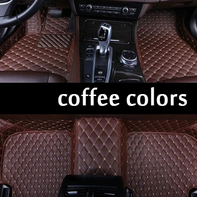 Пользовательские подходят автомобильные коврики вкладыши для Volkswagen VW Sharan 2012 2013 автомобильные вкладыши, коврик - Название цвета: coffee colors