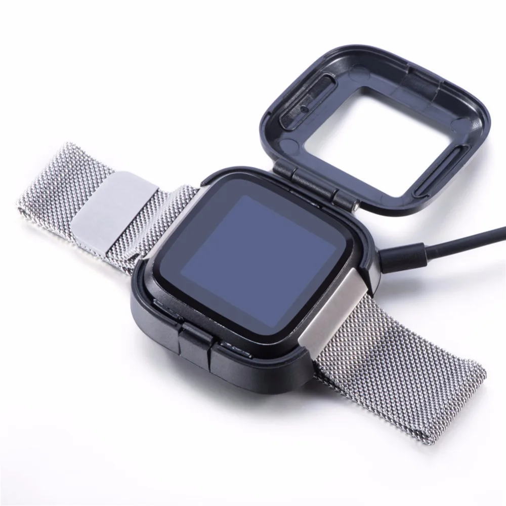

NEW 2 In 1 USB Charging Cable Power Charger Dock Station Cradle 1M Length Charging Adapter For Fitbit Versa Smart Watch