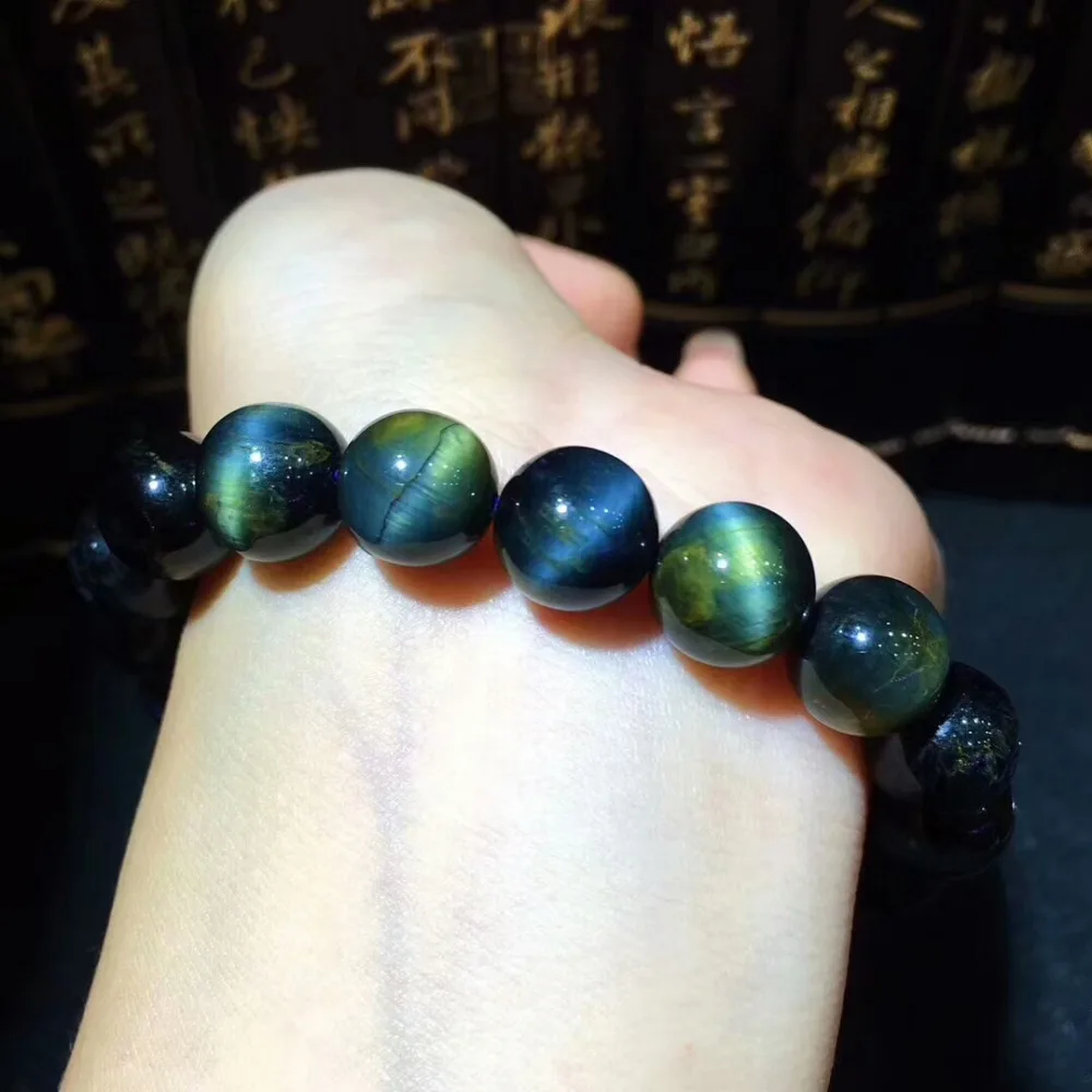 Настоящий натуральный голубой огненный драгоценный камень кошачий глаз круглые