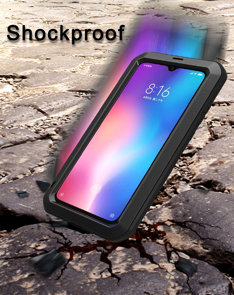 Чехол накладка для Xiaomi Mi 9 Explorer металлический алюминиевый ударопрочный|Бамперы| |