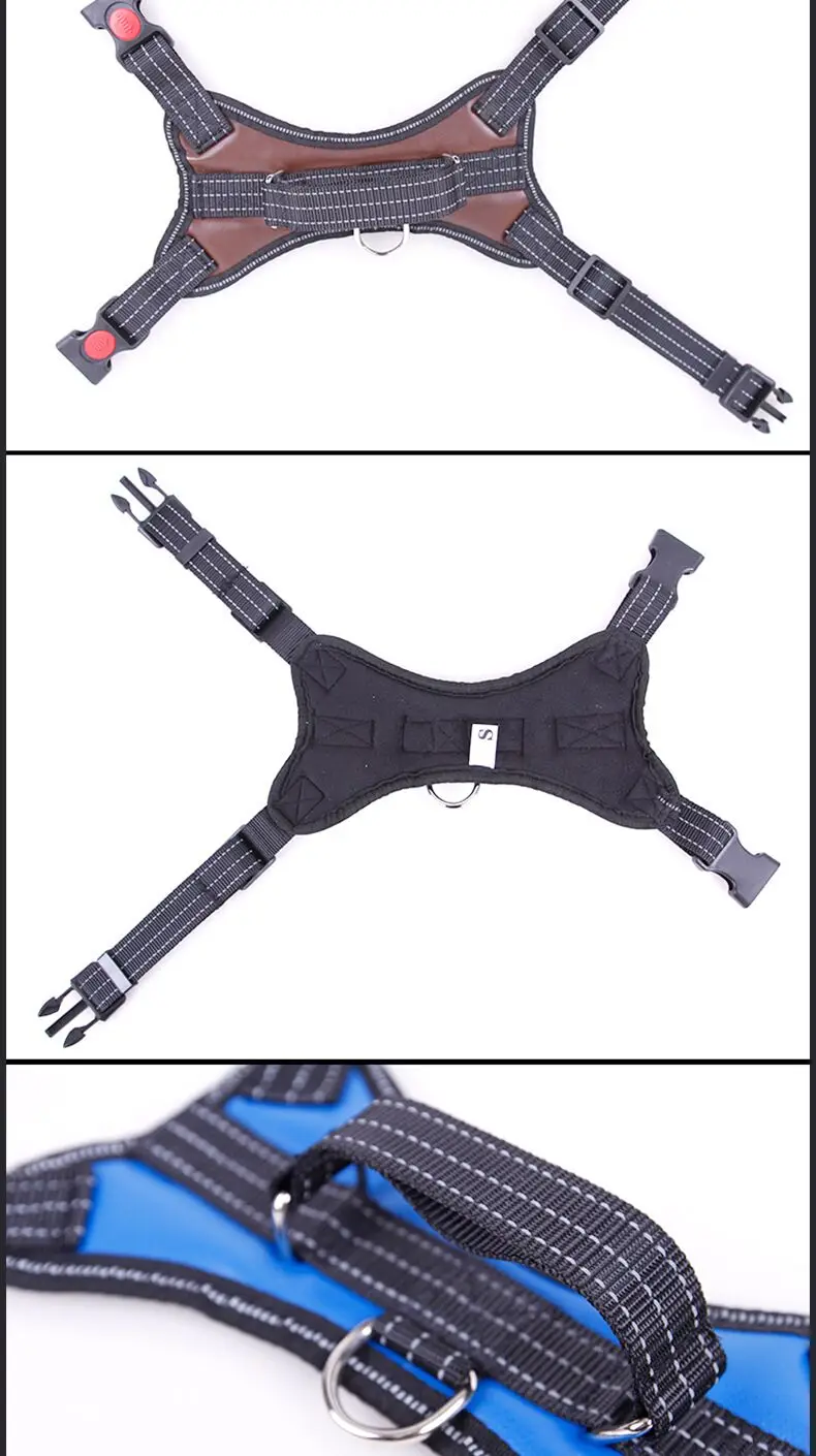 M4 Новый большой собаки регулируемый ремень Допускается воротник кожа