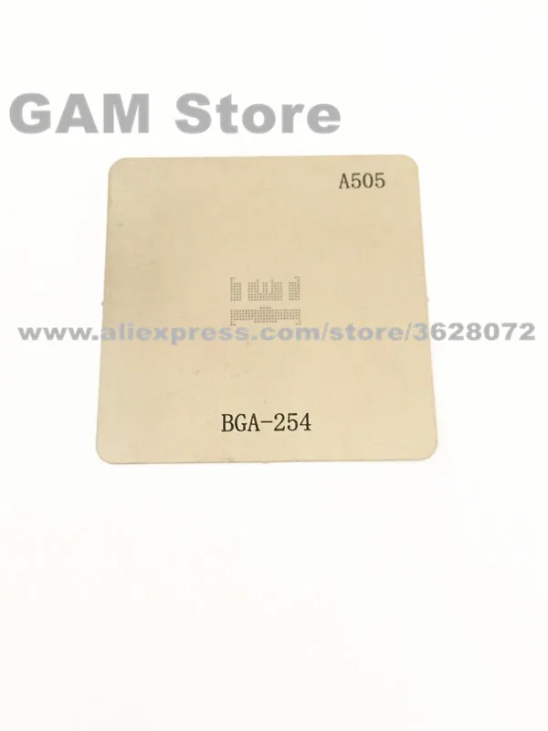 Трафарет BGA254 emmc BGA реболлирующие контакты IC шаблон прямого нагрева A505 |