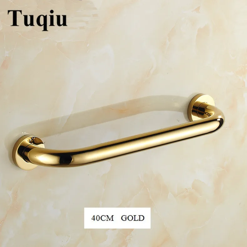 40cm gold 4 цвета поручень для ванной латунная ручка для ванной подлокотник для ванной поручень золотой ручной бар безопасный бар - Цвет: 40cm gold