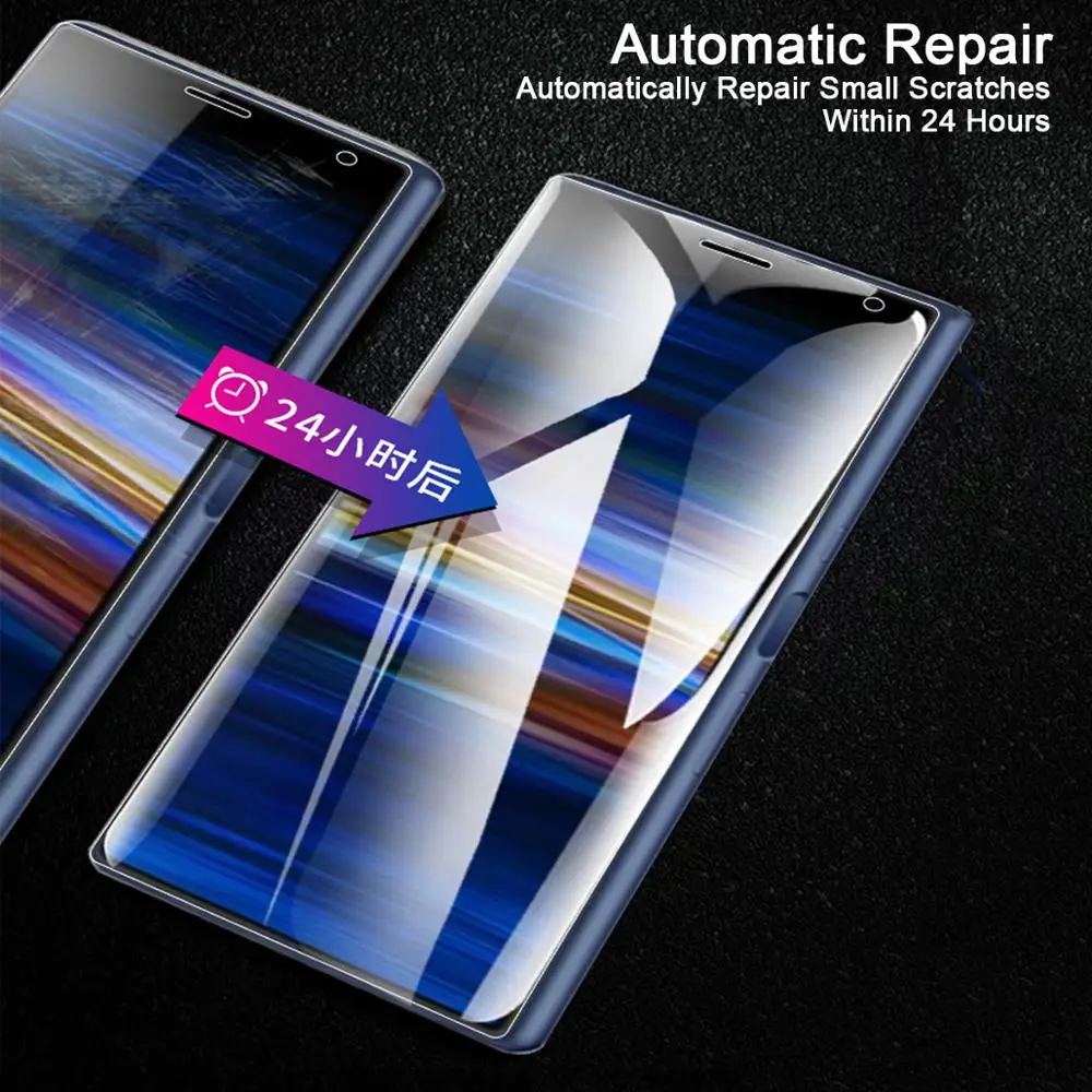 9D Гидрогелевая пленка для Sony Xperia 10 Plus XZ XZS XZ1 XZ2 XZ3 XZ4 Compact Premium мягкая защитная экрана
